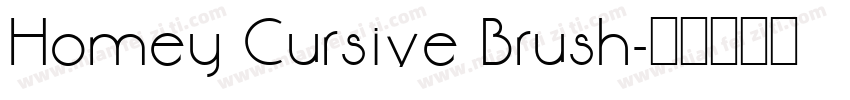 Homey Cursive Brush字体转换